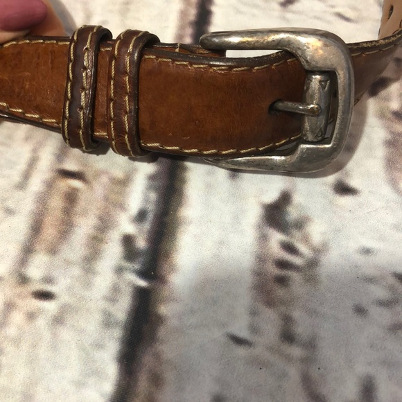 Johnston & Murphy Brown Leather Belt Kipskin - Picture 3 of 8